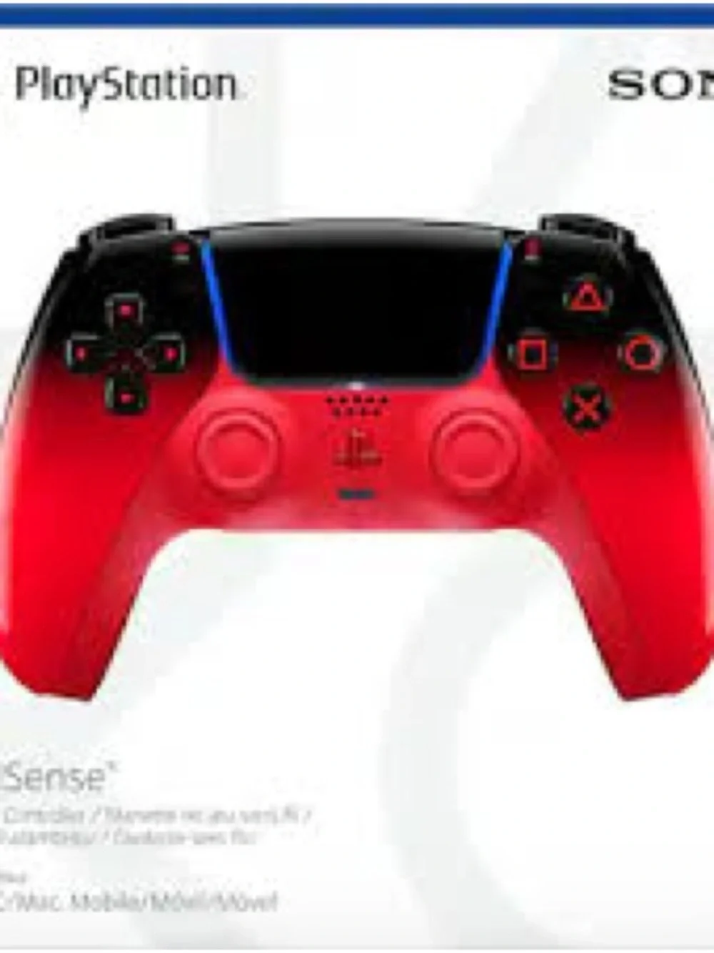 Sony DualSense Wireless Controller - Red to Black Gradient